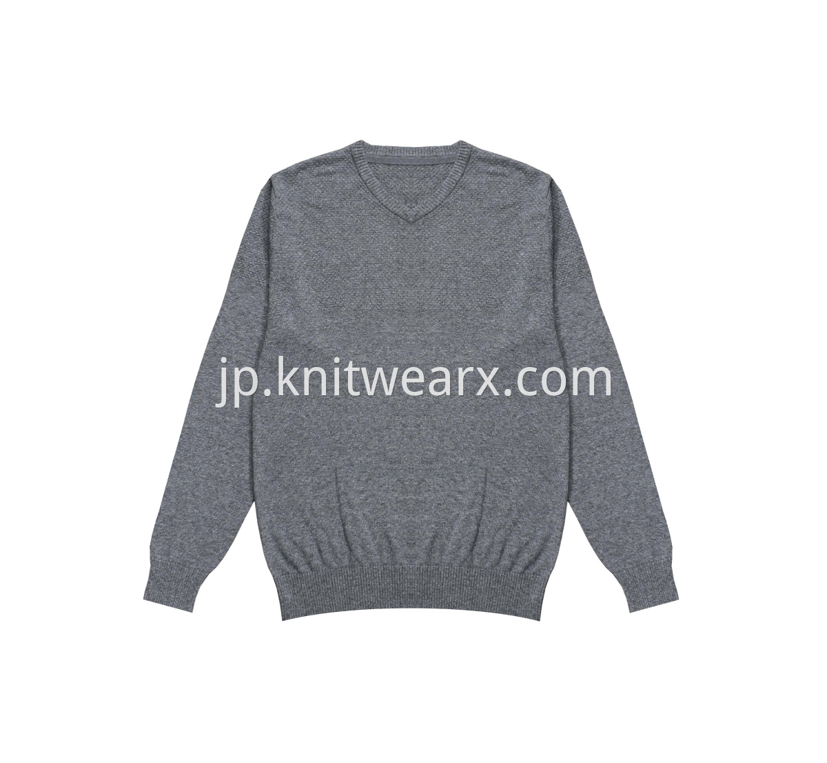 Men's Classic Knitted 100% Cotton Sweater V-neck Knitwear Pullover